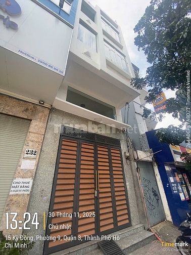 Căn góc 2 MT Lý Chính Thắng, Q 3. Đoạn 2 chiều, 5 tầng. Giá 9,9 tỷ BL