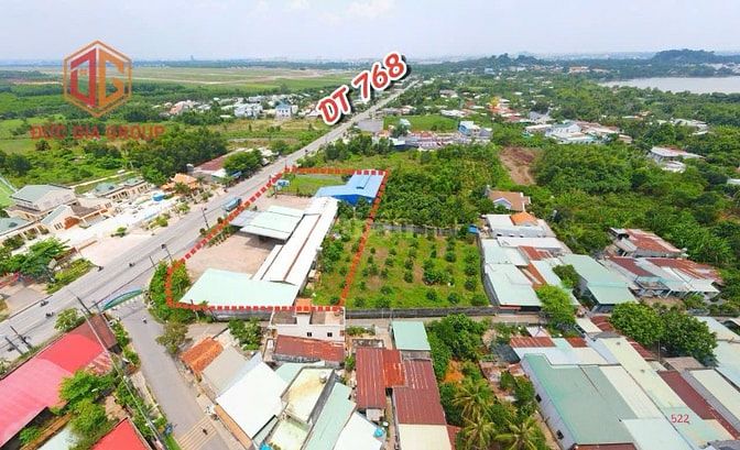 Bán cây xăng 4369m2 mặt tiền đường ĐT-768  cho thuê 1 tỷ/năm giá 75 tỷ