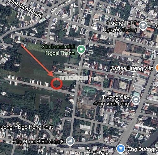 BÁN ĐẤT PHƯỜNG TÂN HẠNH, TỈNH VĨNH LONG (Phường 8, thành phố Vĩnh Long