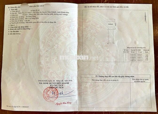 Lô KĐT Phú Ân Nam Đường số 20 rộng 13m.
