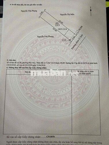 Nhà Phú Hoà hẻm 293 nhựa thôg 5,2m Nguyễn Thị Minh Khai 5x26 thổcư 100