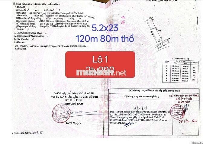 BÁN LÔ ĐẤT MẶT TIỀN NHỰA.NGAY VINHOMES HÓC MÔN