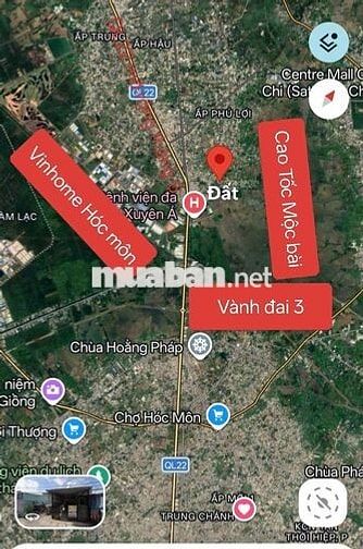 BÁN LÔ ĐẤT MẶT TIỀN NHỰA.NGAY VINHOMES HÓC MÔN