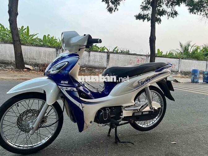 SYM Angela 50cc Trắng Xanh Nguyên zin