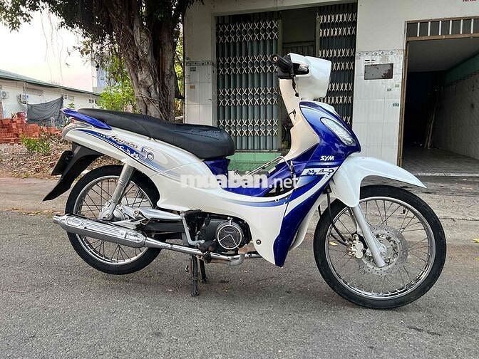 SYM Angela 50cc Trắng Xanh Nguyên zin