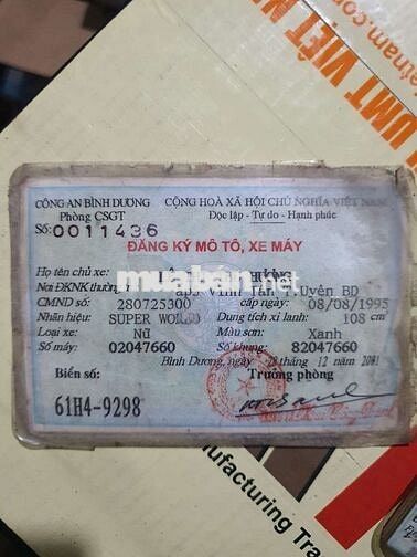Biển 61H4-9298 