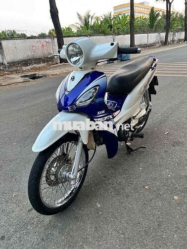 SYM Angela 50cc Trắng Xanh Nguyên zin
