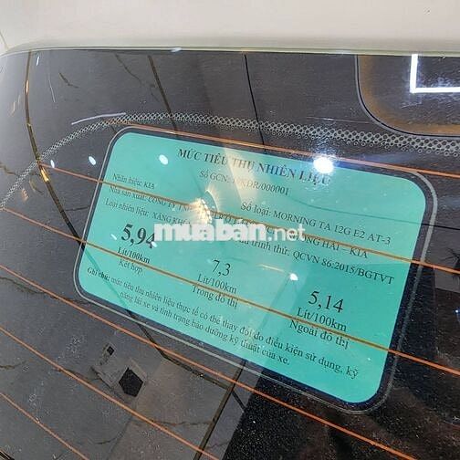 KIA MORNING 2019 DELUXE TỰ ĐỘNG, XE KHÔNG LỖI