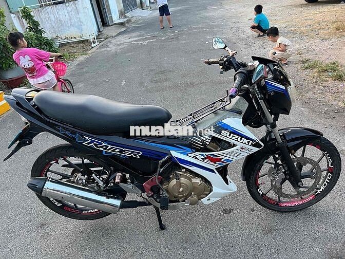 Suzuki Raider 2014 Đen, trắng, xanh