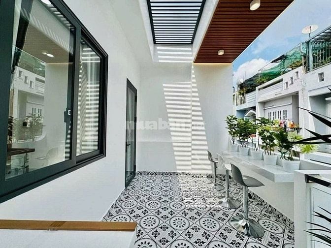 Nhà sổ sẵn 54.1m² Nơ Trang Long, Bình Thạnh xây 1 trệt 2 lầu. Hẻm 4m