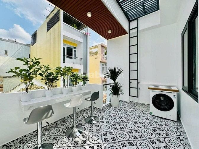 Nhà sổ sẵn 54.1m² Nơ Trang Long, Bình Thạnh xây 1 trệt 2 lầu. Hẻm 4m