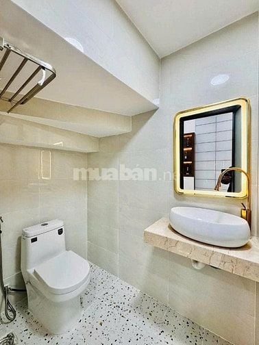 Nhà sổ sẵn 54.1m² Nơ Trang Long, Bình Thạnh xây 1 trệt 2 lầu. Hẻm 4m