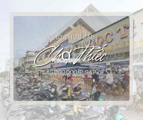 Cho thuê 2 SẠP CHỢ THIẾC - vị trí đắc địa kinh doanh vàng bạc