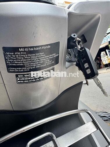 Honda PCX 125 2014 Bạc 14064 km, Bstp chính chủ.