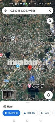 Đất 5 x 44,60m đường ôtô 1/ Gò Hưu - Cách chợ Mỹ Hạnh Nam chỉ 500m