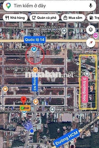 Bán nhanh 1 cặp Becamex Chơn Thành đoạn đông đẹp