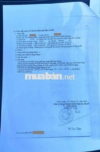 Nhà 323m ngang 9m mặt tiền ngay chung cư Bcons gần VinCom550 Dĩ An