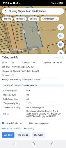 Bán đất 1570m thổ cư  hẻm xe hơi đường Thạnh Xuân 52 chính chủ