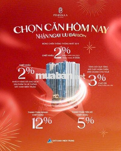 CHỈ 3 TỶ SỠ HỮU CĂN HỘ VIEW TRƯC DIỆN SÔNG HÀN & VỊNH ĐÀ NẴNG 