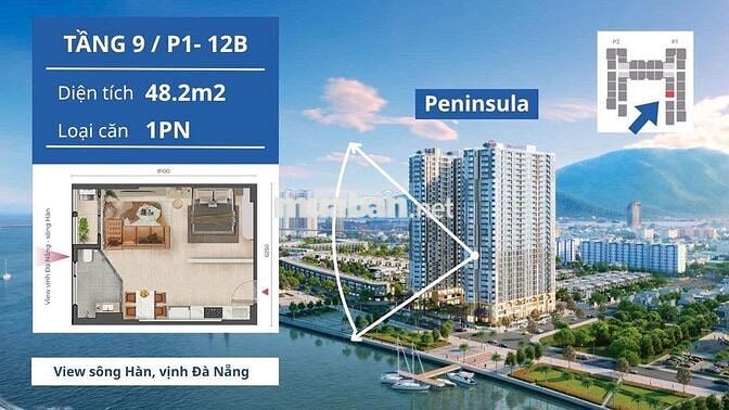 CHỈ 3 TỶ SỠ HỮU CĂN HỘ VIEW TRƯC DIỆN SÔNG HÀN & VỊNH ĐÀ NẴNG 