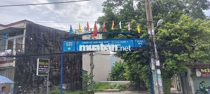 BÁN ĐẤT LÔ GÓC MẶT TIỀN ĐƯỜNG TRỊNH THỊ MIẾNG, THỚI TAM THÔN, HÓC MÔN