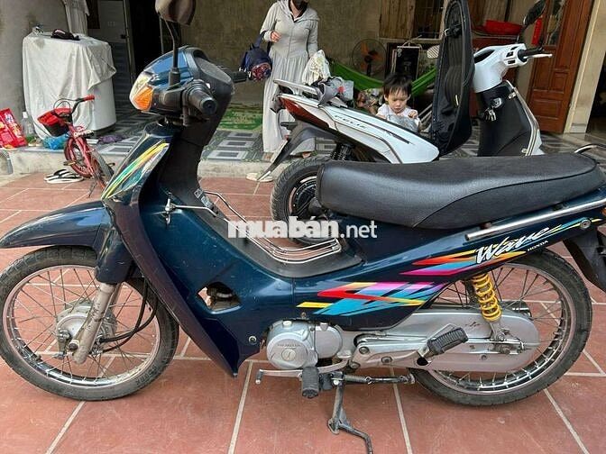 Honda Wave Xanh đậm Zin, êm