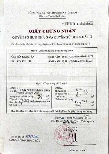 Bán nhà Nguyễn Văn Cừ, Quận 1 5x11m (57m2)