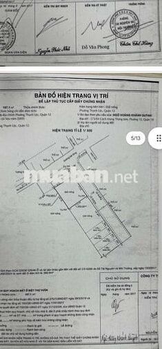 cần bán đất dt rộng ngang 12.2m đường thông sát bên sông Sài Gòn 