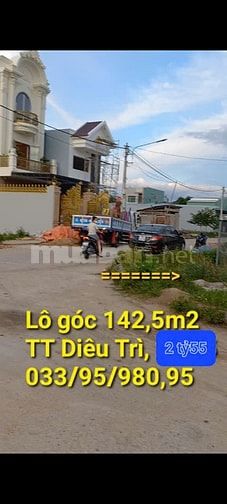 Chính chủ BÁN lô góc142m2, 2ty6 đẹp nhất trung tâm DIÊU TRÌ ,BÌNH ĐỊNH
