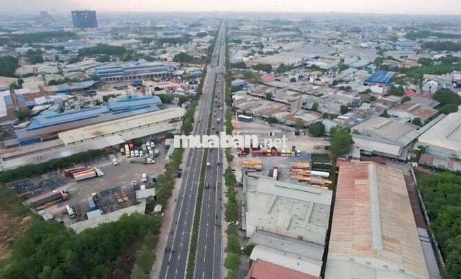Đất gần vòng xoay An Phú mặt tiền Mỹ Phước Tân Vạn lô góc 7875m