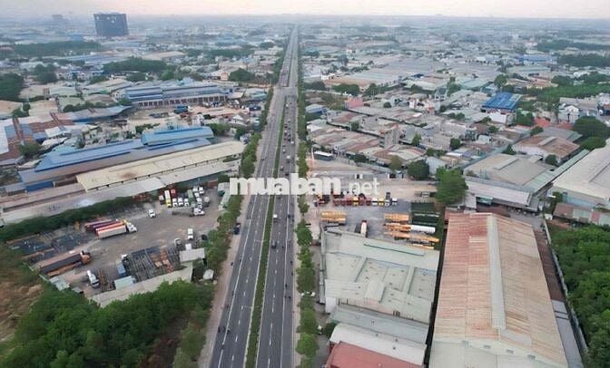 Đất gần vòng xoay An Phú mặt tiền Mỹ Phước Tân Vạn lô góc 7875m