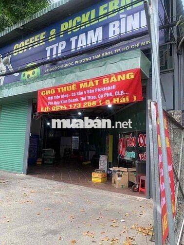 Cho Thuê Mặt Bằng Kinh Doanh + 4 sân Pickleball