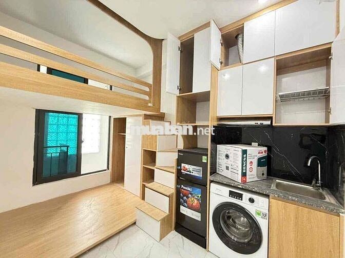 Cho thuê gác xép 562 Đường Láng –full nội thất, máy giặt riêng 5tr