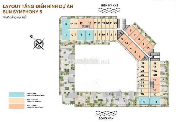 CĂN HỘ LUXURY MẶT SÔNG HÀN - FULL NỘI THẤT HẠNG SANG