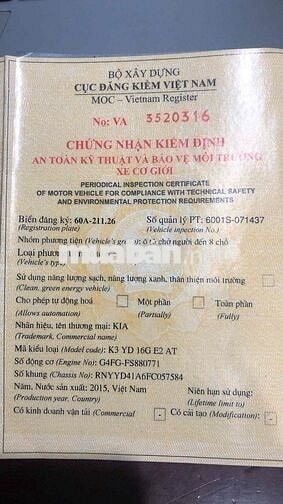 Kia K3 2015 1.6 AT 51.000 km Trắng