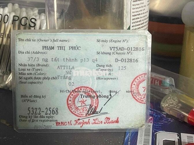 SYM Attila 2007 Trắng