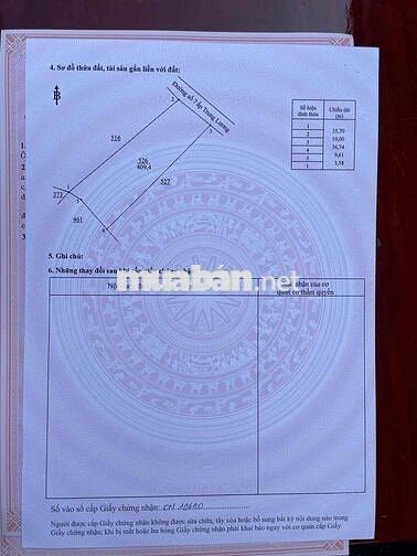 đất chính chủ. 10m dài 35 nở hậu