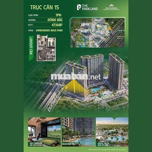 Chỉ 525tr nhận nhà 1N+ Imperia Parkland – Ân hạn gốc & lãi đến 2031