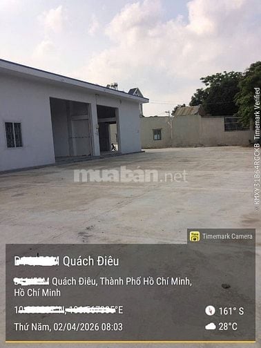 Cho thuê (đất trống + nhà) mặt tiền Quách Điêu, Bình Chánh_DT:3.000m2