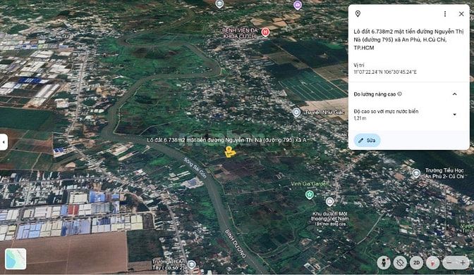 Bán 6.738m2 mặt tiền đường Nguyễn Thị Nà (795) xã An Nhơn Tây, TP.HCM