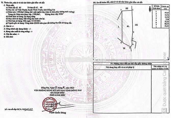 Bán 5.000m² đất Nhơn Trạch  – quỹ đất lớn hiếm