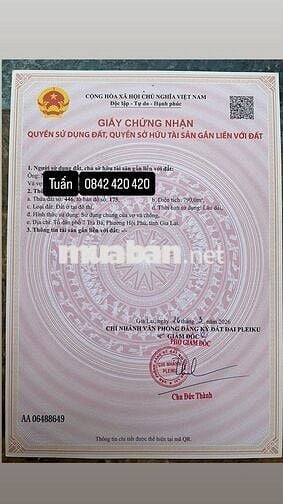 hẻm 144 Ngô Gia Khảm ( 6m x 35m x nở hậu 9.5m )