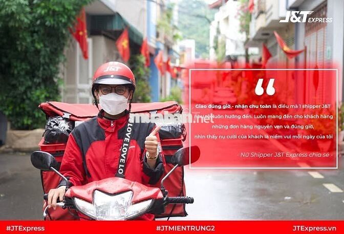 J&T EXPRESSS TUYỂN DỤNG NHÂN VIÊN GIAO HÀNG