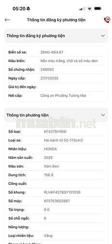 Honda SH 160 Bản full Xám titan 5500km