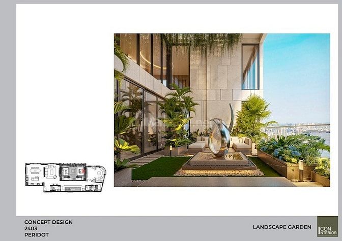 Bán căn Penthouse Thảo Điền Green, căn 373m2 cả sân vườn, view sông