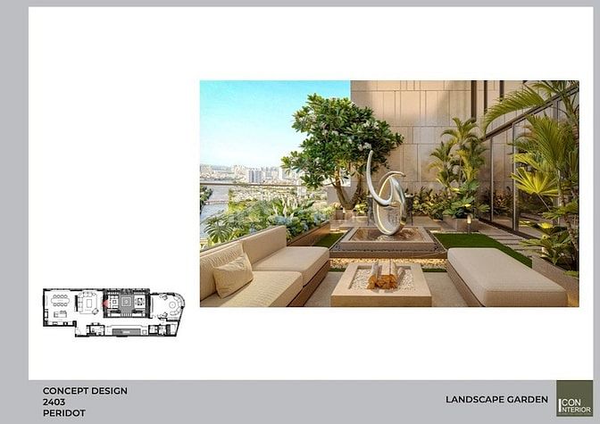 Bán căn Penthouse Thảo Điền Green, căn 373m2 cả sân vườn, view sông