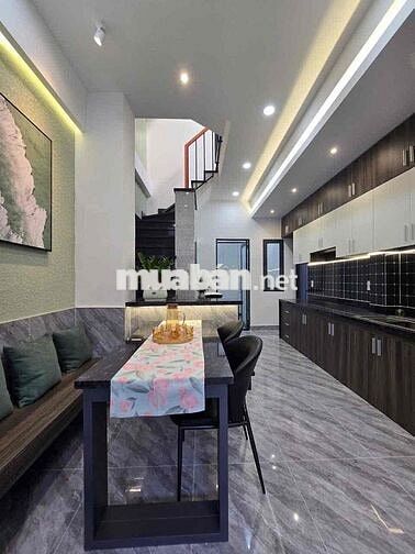 Nhà đẹp giá mềm, 1T1L1st 3PN 3WC, hẻm 5m, chủ nhà tặng tất cả nội thất
