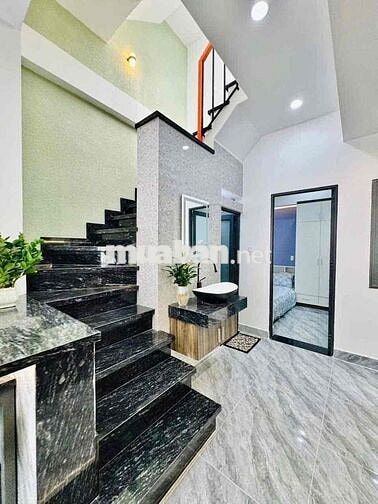 Nhà đẹp giá mềm, 1T1L1st 3PN 3WC, hẻm 5m, chủ nhà tặng tất cả nội thất