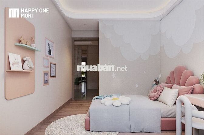 Bán CH 2PN view sân golf + sông SG 66,2m2 tại Happy One Mori, 2.559 tỷ