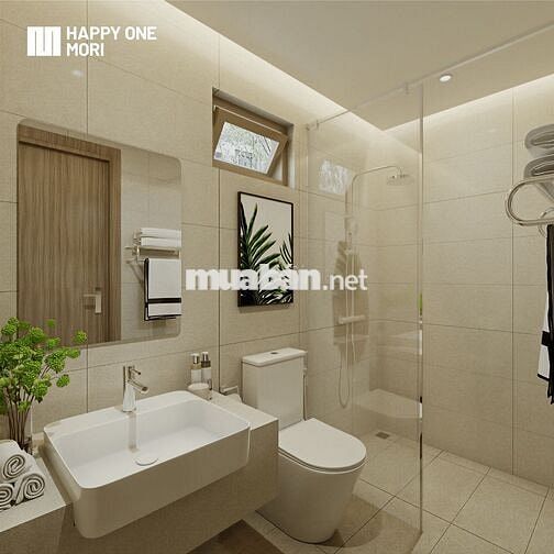 Bán CH 2PN view sân golf + sông SG 66,2m2 tại Happy One Mori, 2.559 tỷ